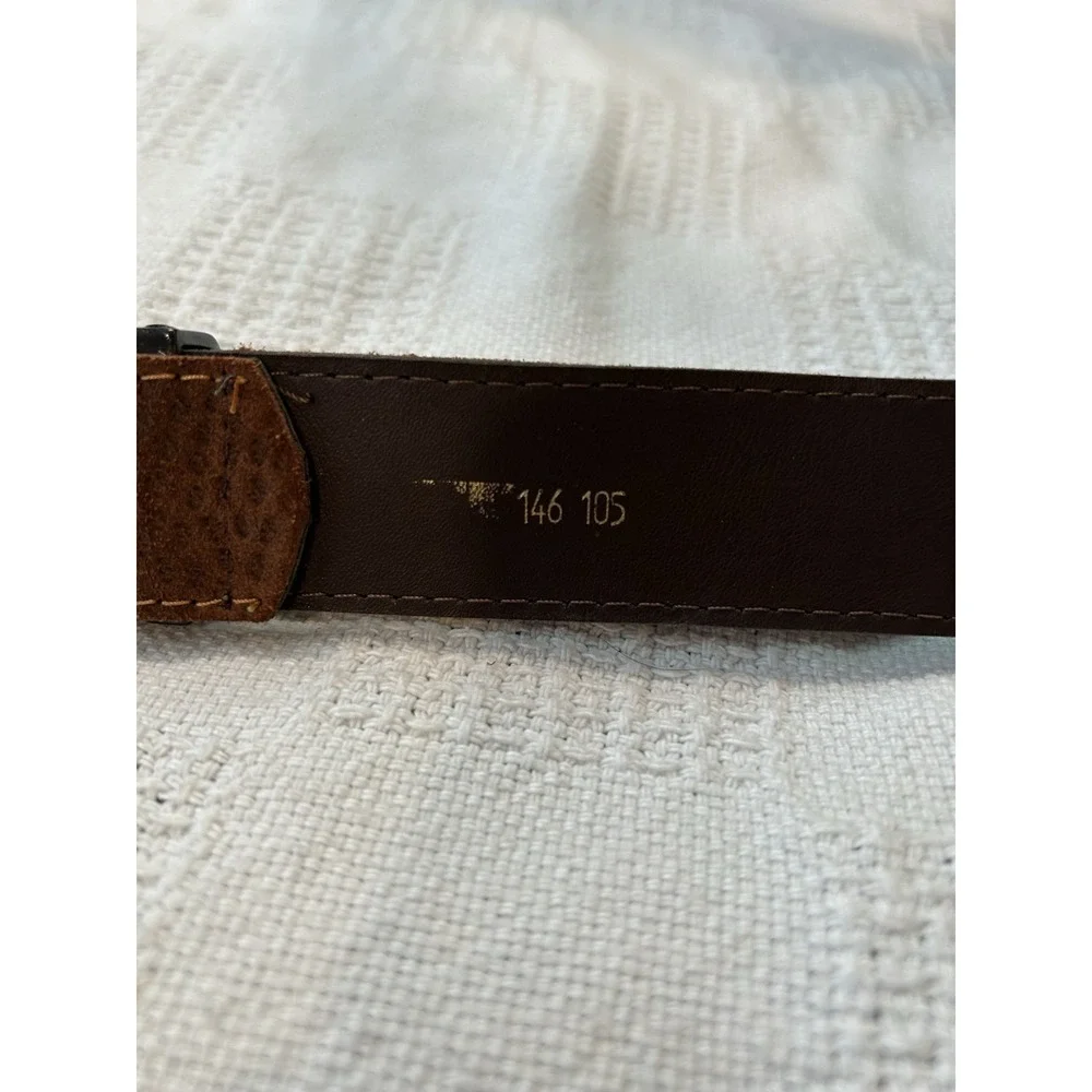 Vintage Brown Leather Western Belt Horse Equine‎ Argentina 146 105